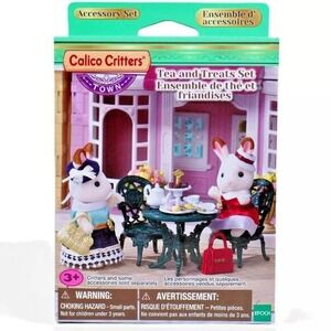 Calico Critters Town Series Tea and Treats Set - Dollhouse Miniatures